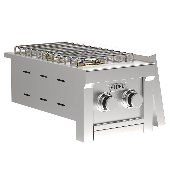 13" Stainless Steel Double Side Burner Natural Gas by Videl Grills