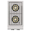 13" Stainless Steel Double Side Burner Natural Gas by Videl Grills