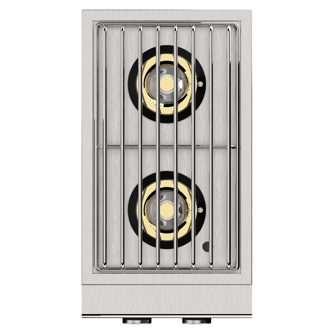 13" Stainless Steel Double Side Burner Natural Gas by Videl Grills