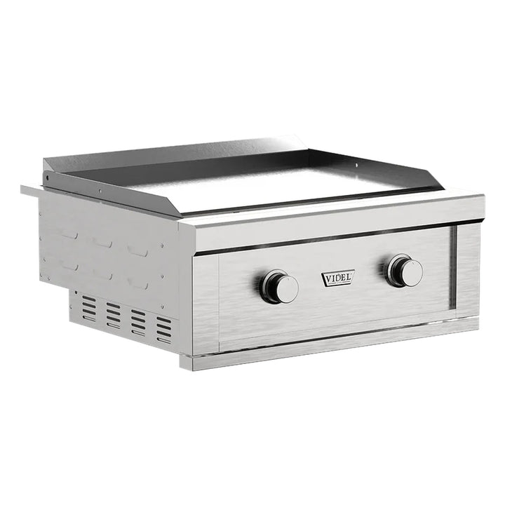 30" Stainless Steel Gran Plancha 2-Burner Built-In Gas Griddle by Videl Grills