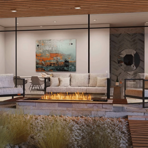 EcoSmart Fire Flex Bench Bioethanol Fireplace Insert