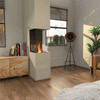 EcoSmart Fire Flex Peninsula Bioethanol Fireplace Insert