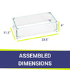 Rectangle Glass Flame Guard for 18" x 6" Drop-In Pan by American Fire Products