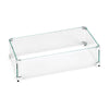 Rectangle Glass Flame Guard for 24" x 8" Drop-In Pan by American Fire Products