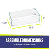 Rectangle Glass Flame Guard for 24" x 8" Drop-In Pan by American Fire Products
