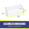 Rectangle Glass Flame Guard for 30" x 10" Drop-In Pan by American Fire Products