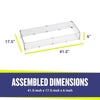 Rectangle Glass Flame Guard for 36" x 12" Drop-In Pan by American Fire Products