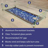 Rectangle Glass Flame Guard for 36" x 12" Drop-In Pan by American Fire Products