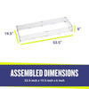 Rectangle Glass Flame Guard for 48" x 14" Drop-In Pan by American Fire Products
