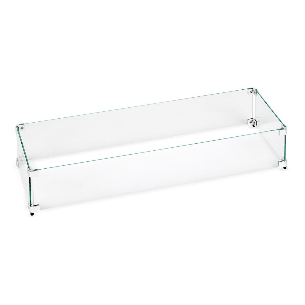Linear Glass Flame Guard for 30" x 6" Linear Drop-In Pan by American Fire Products