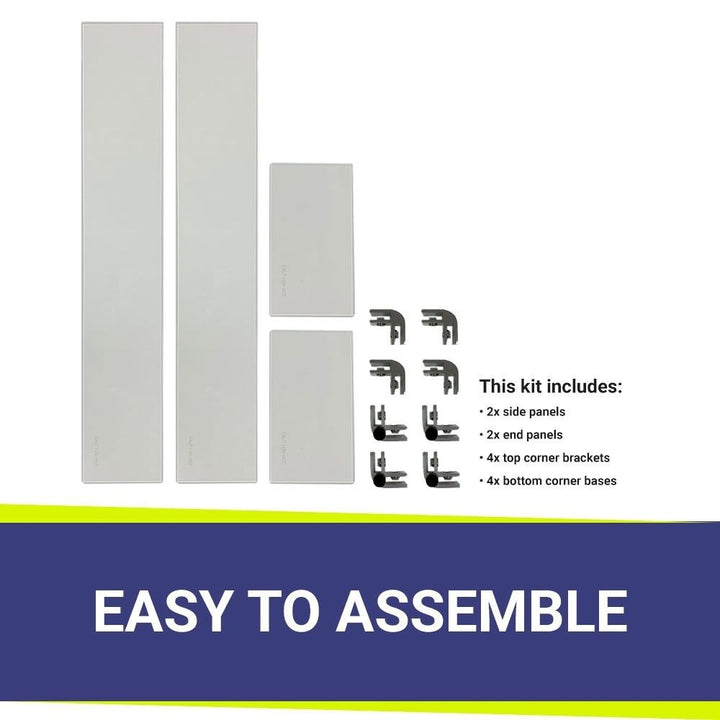 Linear Glass Flame Guard for 30" x 6" Linear Drop-In Pan by American Fire Products