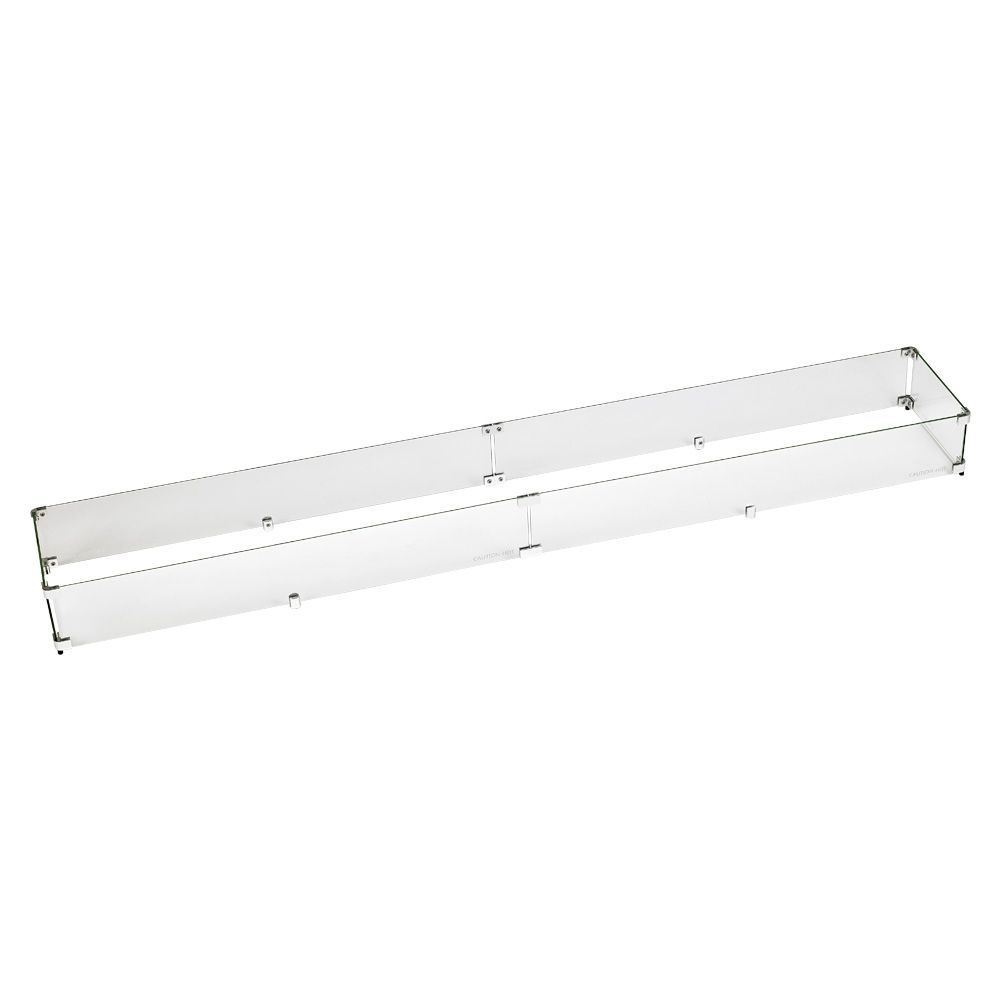 Linear Glass Flame Guard for 72" x 6" Linear Drop-In Pan by American Fire Products
