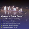 Linear Glass Flame Guard for 72" x 6" Linear Drop-In Pan by American Fire Products