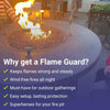 Round Glass Flame Guard for 19" Round Drop-In Pan by American Fire Products
