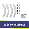 Round Glass Flame Guard for 25" Round Drop-In Pan by American Fire Products