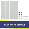 Square Glass Flame Guard for 24" Square Drop-In Pan by American Fire Products