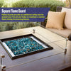 Square Glass Flame Guard for 30" Square Drop-In Pan by American Fire Products