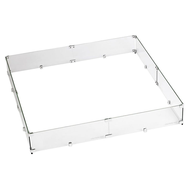 Square Glass Flame Guard by American Fire Products