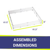 Square Glass Flame Guard for 36" Square Drop-In Pan by American Fire Products