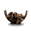 Fire Pit Art Stainless Steel Wings in Flight Log Rack