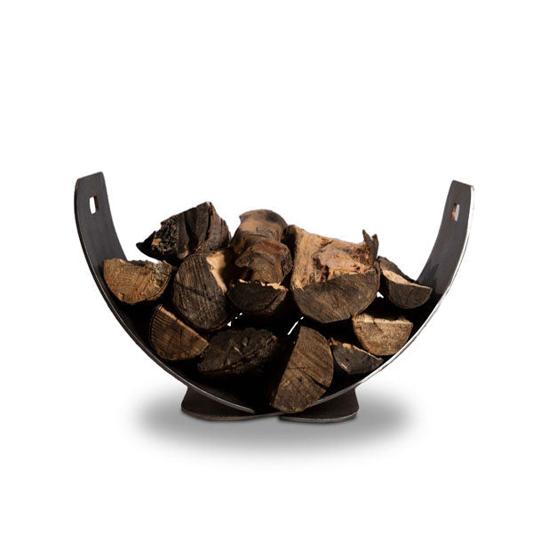 Fire Pit Art Stainless Steel Wings in Flight Log Rack