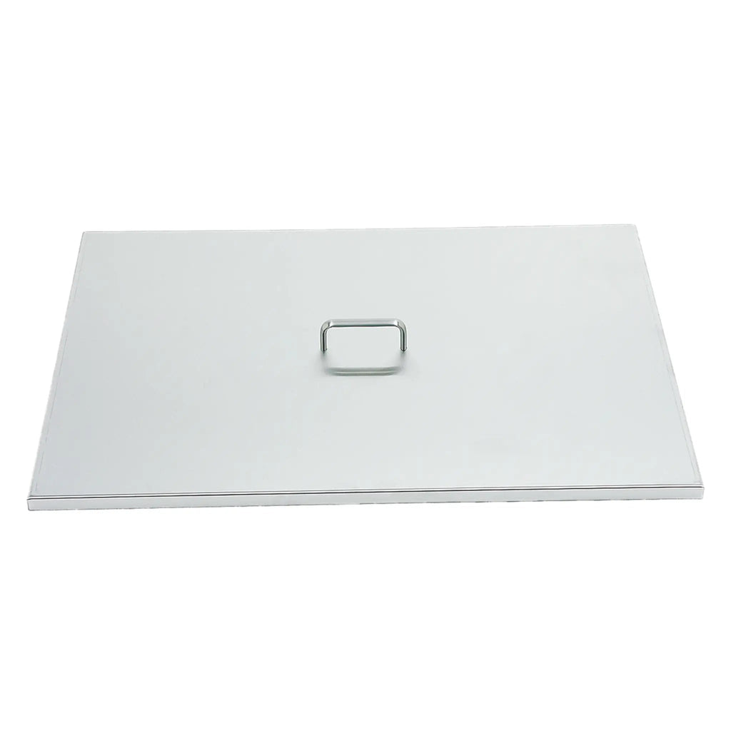 Fire Magic 30" x 18" Stainless Steel Grid Cover for RCH Size Grills on a white backdrop