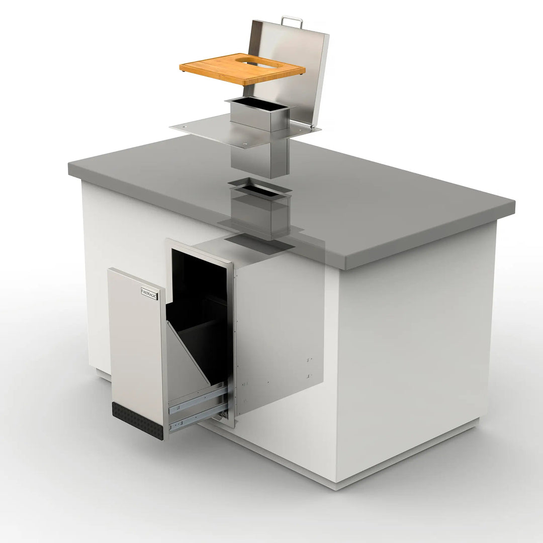 Fire Magic Cut and Clean Combo system shows how to install the complete steup