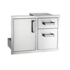 Fire Magic Premium Access Door with Double Drawers on a white background