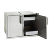 Fire Magic Premium Double Doors with 2 Dual Drawers on a white background