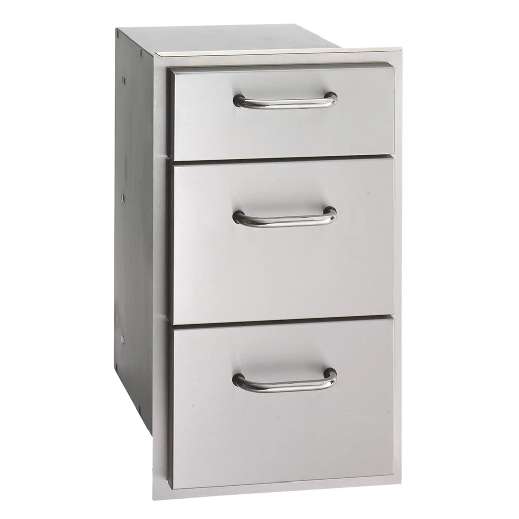 Fire Magic Select Triple Drawer ona  white background