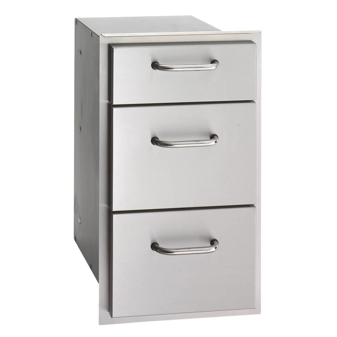 Fire Magic Select Triple Drawer ona  white background