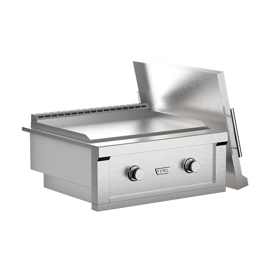 30" Stainless Steel Gran Plancha 2-Burner Built-In Gas Griddle by Videl Grills