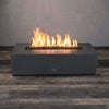 60" x 24" Rectangle Gravity Concrete (GFRC) Fire Pit - Propane Gas Hardline - 110V CSA On/Off Electronic Ignition System - Graphite by Starfire Designs