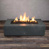 60" x 32" Rectangle Gravity Concrete (GFRC) Fire Pit - Natural Gas - 110V CSA On/Off Electronic Ignition System - Graphite by Starfire Designs