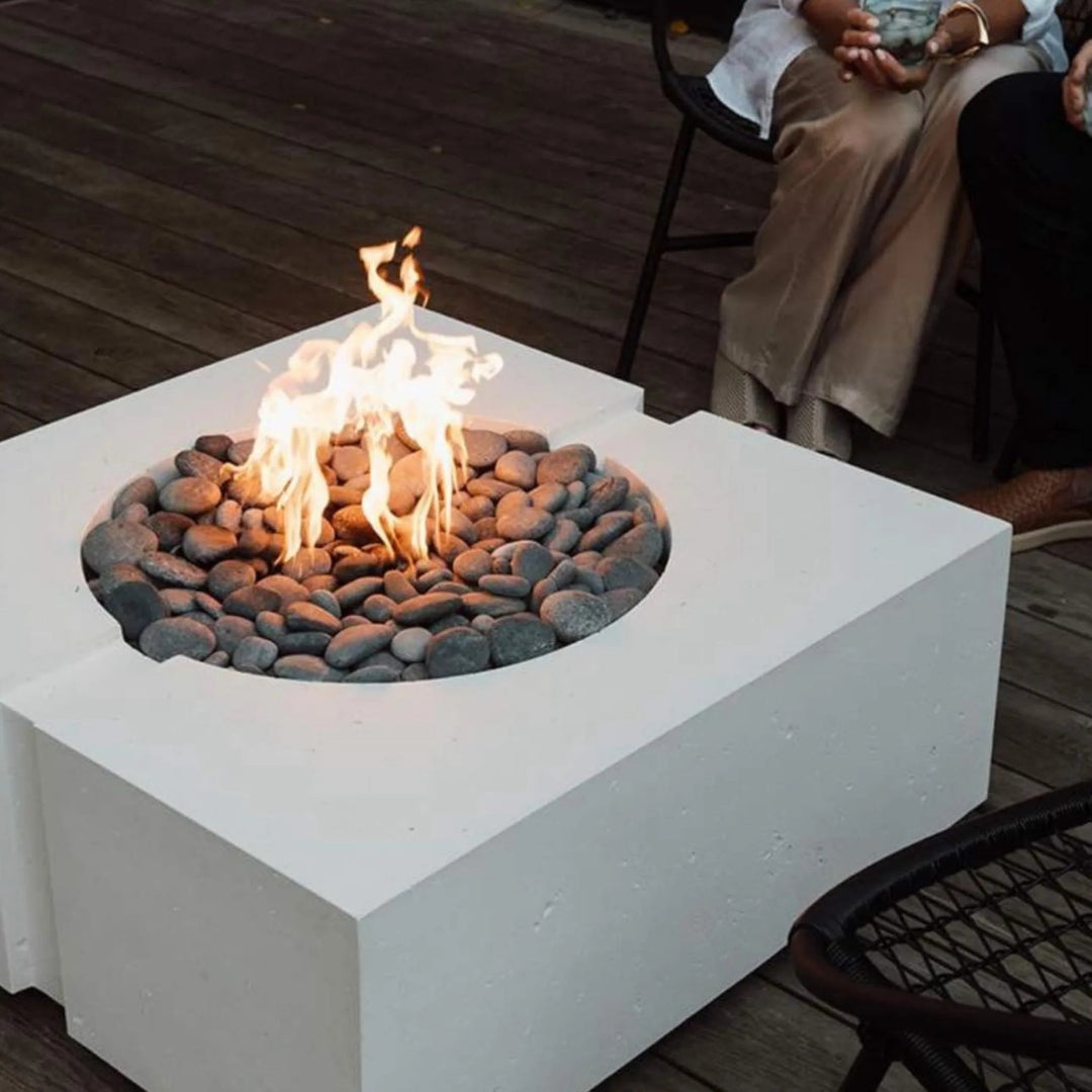 Round Torpedo Flat On/Off Electronic Ignition Fire Pit Burner Kit by HPC Fire