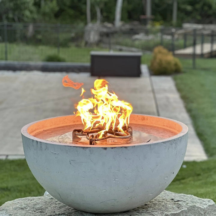 Round Torpedo Flat On/Off Electronic Ignition Fire Pit Burner Kit by HPC Fire