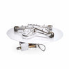 Round Torpedo Flat On/Off Electronic Ignition Fire Pit Burner Kit by HPC Fire