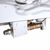 Zoomed-in view of the control valve assembly for the HPC Fire On/Off Flat Penta Burner. Includes brass fittings and electronic ignition components / designed for safety, durability, and ease of installation in modern fire pits.