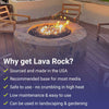 Small Black Lava Rock by American Fire Products
