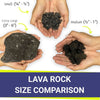 Small Black Lava Rock by American Fire Products
