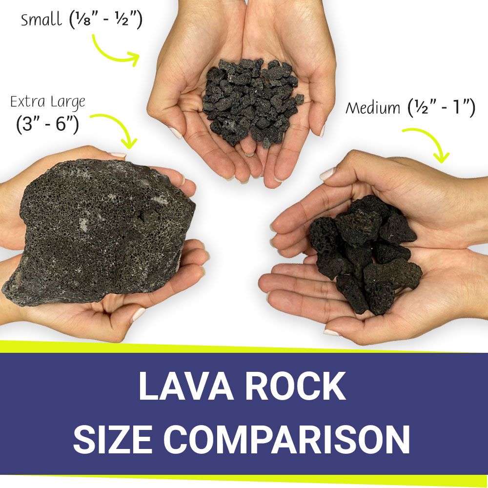 Small Black Lava Rock by American Fire Products