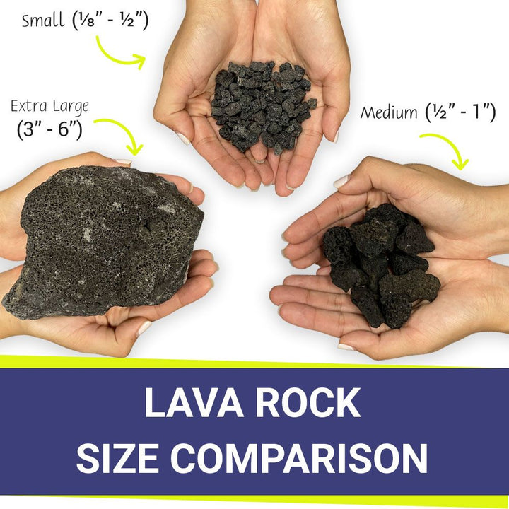 Small Black Lava Rock by American Fire Products
