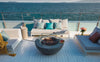 42" Round Lunar Concrete Fire Bowl by Elementi