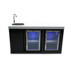 Stand Alone Sink, Fridge, and Kegerator Stainless Steel Outdoor Beverage Center - MA-BEVBSSFC by Mont Alpi
