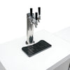 Stand Alone Sink and Fridge Black Stainless Steel Outdoor Beverage Center - MA-BEVKEG by Mont Alpi
