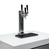 Stand Alone Sink and Fridge Black Stainless Steel Outdoor Beverage Center - MA-BEVKEG by Mont Alpi