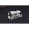 6-Burner with Rotisserie Kit 44" Stainless Steel Propane Gas Built In Grill - MABi805 by Mont Alpi