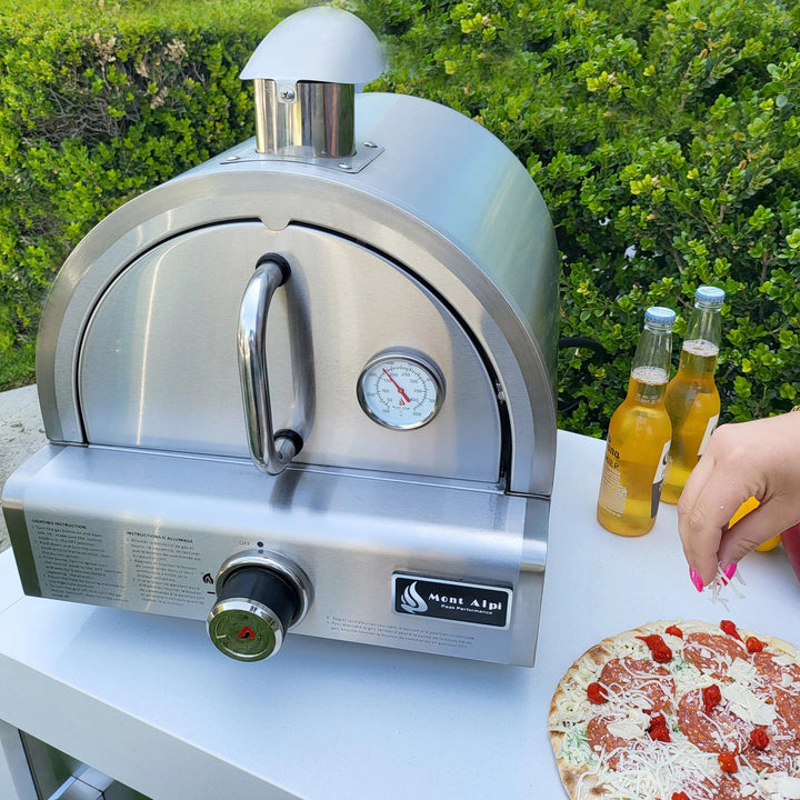Portable Stainless Steel Propane Outdoor Pizza Oven - MAPZ-SS by Mont Alpi