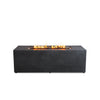 72" x 28" Rectangle Beton Concrete (GFRC) Gas Fire Pit with Hidden Propane Tank by Starfire Designs