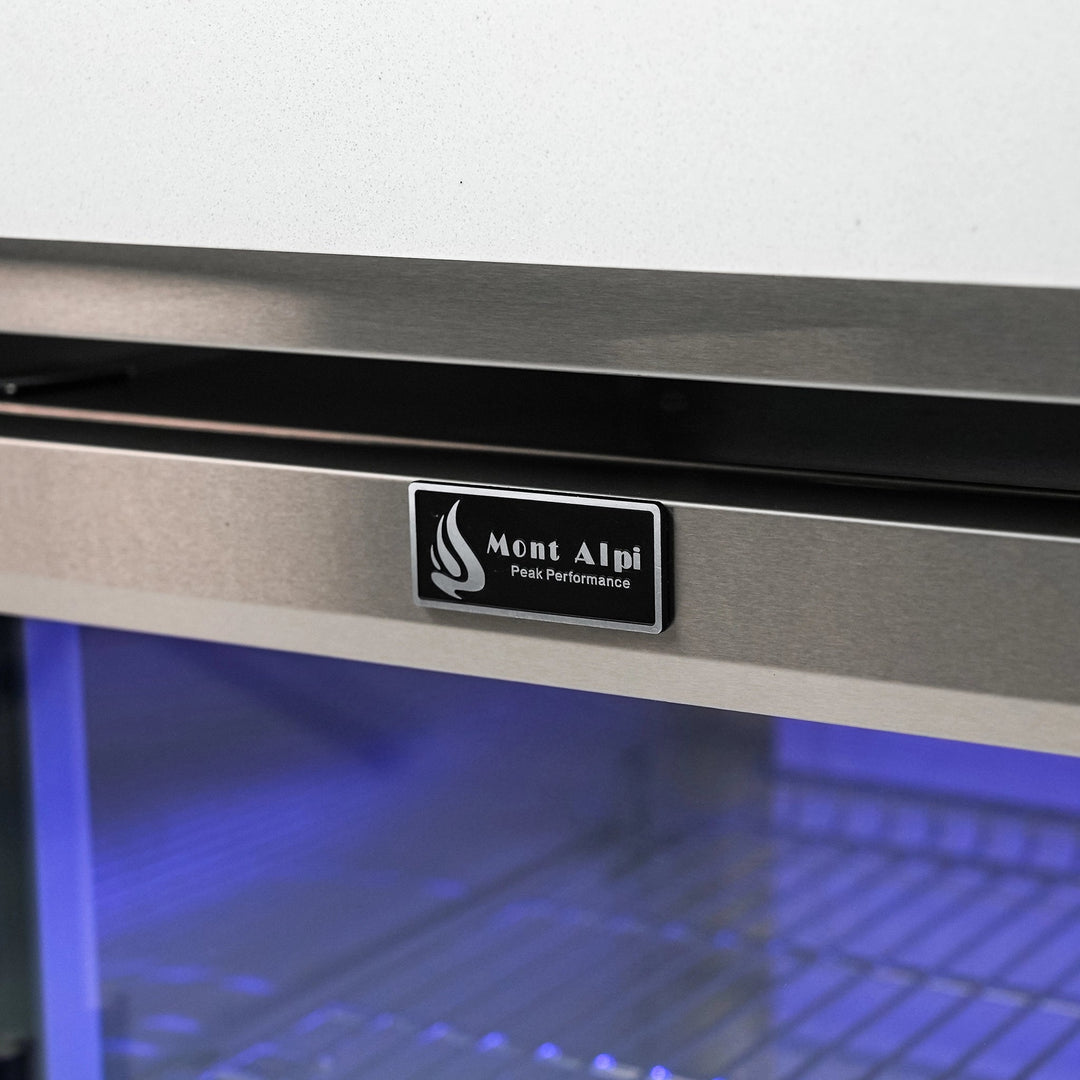 2.6 Cu. Ft. Cabinet Module - Rated Black Stainless Steel Outdoor Refrigerator - MASFM-BSS by Mont Alpi